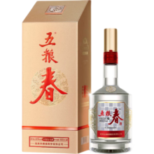 再降价、PLUS会员：五粮液股份 五粮春 第二代 浓香型白酒 52度 500ml 单瓶装
