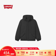 李维斯 Levi's 24秋季男士可收纳风帽御寒羽绒服都市轻户外 黑色 L