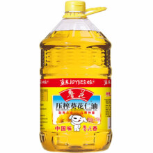 plus会员：鲁花 食用油 物理压榨 葵花仁油6.18L 新老包装随机发放