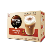 雀巢（Nestle）金牌馆藏卡布奇诺速溶奶茶咖啡伴侣冲调饮品19gX12条王安宇推荐