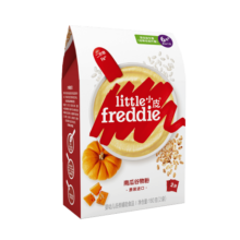 小皮（Little Freddie）有机南瓜多谷物粉益生菌高铁米粉婴儿辅食米糊宝宝米粉160g*1盒