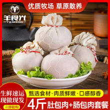 羊食光 YASEEGO 肚包肉羊肉新鲜羊肚包4斤羊肉肠生鲜冷冻商用批发 肚包肉2斤+羊肉肠2斤