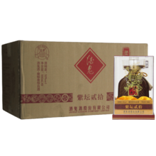 plus会员、需首购：酒鬼 紫坛贰拾 馥郁香型白酒 52度 500ml*6瓶 整箱装