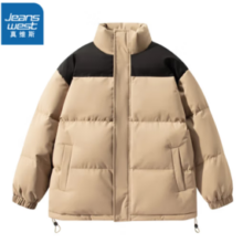 JEANSWEST 真维斯 男秋冬款2024新款加厚棉服