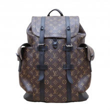 LOUIS VUITTON 路易威登 中古95新LV/路易威登双肩包Christopher老花PVC