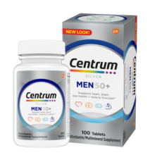 善存（Centrum）男士复合维生素100粒银片中老年50+补充维生素C、B等多维矿物质