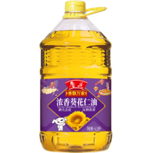 京东百亿补贴、plus会员:鲁花食用油 香飘万家系列 物理压榨 葵花仁油6.18L
