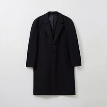 SPAO 韩国同款2024年冬季新品男士长款毛呢外套羊毛大衣SPJWE4VM01
