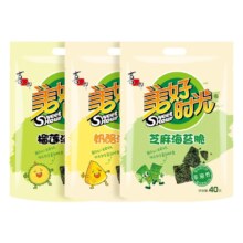 美好时光 芝麻夹心海苔脆 大份量40g