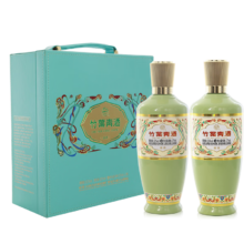 PLUS会员：竹叶青 酒 荣耀绿 53度 375ml*2瓶 荣耀礼盒*2件
