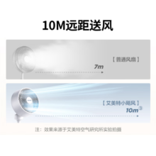 艾美特 AIRMATE负离子净化空气循环扇家用立式落地扇办公室台式轻音低噪32档婴儿风幼儿风 R2【十米送风+遥控触屏+三高度调节】