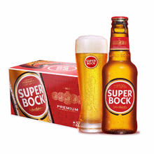 超级波克 SUPER BOCK 经典黄啤酒 进口啤酒 250ml*24瓶 送礼整箱装 葡萄牙原装