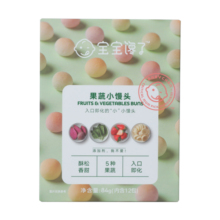 宝宝馋了_宝宝彩虹小馒头彩蔬奶豆 儿童零食溶溶豆儿童奶豆易吞咽 84g