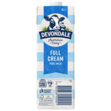 京东百亿补贴、plus会员:德运（Devondale）澳州全脂纯牛奶1L*10盒0蔗糖草饲高钙高蛋白儿童中老年
