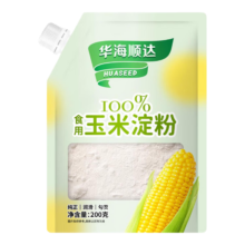 华海顺达 食用淀粉 玉米淀粉 200g(带嘴)*3袋*2件