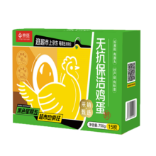 京觅 无抗保洁鲜鸡蛋 15枚 750g