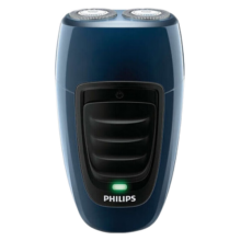 飞利浦（PHILIPS）男士电动剃须刀 便携式刮胡刀剃胡刀 进口刀头电动胡须刀 生日礼物送父亲送男友送老公 蓝色【经典充电款】