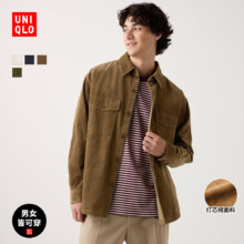 优衣库 男装灯芯绒工装衬衫 UQ472897