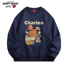 查尔斯桃心 CHARLES JANG'S HAPPY HEART 情侣搞怪印花圆领卫衣 10110704315799