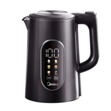 美的（Midea）电热水壶烧水壶316L不锈钢热水壶 1.7升恒温电水壶彩屏触控保温水壶SHE1750
