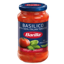 百味来Barilla意大利进口罗勒风味番茄意面调味酱400克意面面条酱