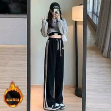 炸 19.9/件 唐狮美式加绒休闲裤男女款