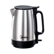 美的（Midea）电水壶热水壶电热水壶304不锈钢1.7L容量暖水壶烧水壶净甜家用大容量开水壶智能自动断电1800W速沸 【1800W大功率速热】SH17X103 1.7L