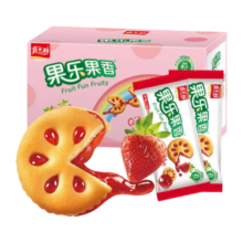嘉士利零食饼干果乐果香早餐果酱夹心饼干草莓味1000g/盒 零食礼盒