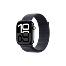 Apple/苹果 Watch Series 10 智能手表GPS款46毫米亮黑色铝金属表壳浓墨色回环式运动表带MX283CH/B
