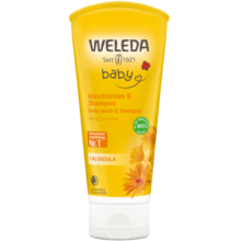 维蕾德（WELEDA）儿童洗发水沐浴露二合一金盏花婴儿洗发水宝宝沐浴乳专用3-6-12岁