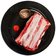 天莱香牛新疆有机原切牛肋排500g 国产排酸牛肉谷饲365天