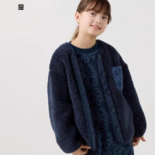 限尺码：UNIQLO 优衣库 儿童摇粒绒开衫 UQ472084888