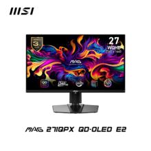 微星 MAG 271 QPX QD-OLED E2 26.5英寸显示器（2560×1440、240Hz、HDR400、0.03ms）
