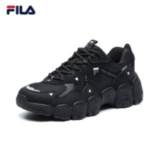 FILA 斐乐女鞋猫爪鞋3代老爹鞋休闲运动鞋缓震厚底慢跑鞋FLUID Ⅲ 黑-BK 36.5
