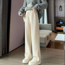 TONLION 唐狮 女士加绒直筒裤