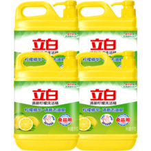 立白洗洁精 1kg大瓶柠檬去油食品用厨房洗涤剂去油不伤手加量家庭装 柠檬精1kg*4瓶