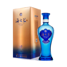 百亿补贴、PLUS会员：洋河 蓝色经典 海之蓝 电商升级版 42度 480ml*6瓶 整箱装 绵柔浓香型
