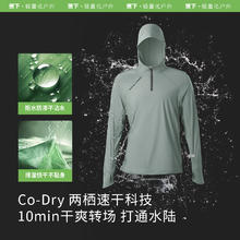 Beneunder 蕉下 男士防晒速干两栖涉水服长袖T恤罩衫UD08724泳衣上装UPF50