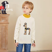 HAZZYS 童装男童线衣套头线衣儿童 船坞蓝 165