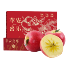 京东百亿补贴、plus会员:京鲜生 陕西红富士苹果净重8.5斤 果径75-80mm 新鲜水果 源头直发包邮