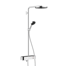 汉斯格雅（Hansgrohe）淋浴花洒龙头沛适飞260单速恒温淋浴管德国原装进口 恒温带下出水镀铬
