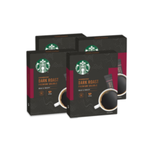 星巴克（Starbucks） 黑咖啡0蔗糖低脂精品速溶咖啡特选研磨中度烘焙深度烘焙特享 23g*4盒-老客必囤-26年