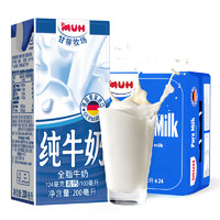 甘蒂牧场 全脂纯牛奶200mL*24盒整箱装高钙早餐奶