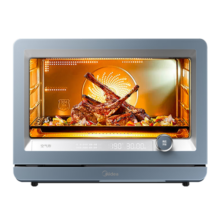 美的（Midea）S5-fry 30L家用多功能电烤箱/蒸烤箱一体机/蒸烤炸一体 /瀑流锁鲜蒸/智能操控PS3002W