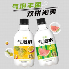 依能苏打水饮料 无糖0糖0卡果味气泡水凤梨百香果饮料 300ml*12整箱 百香果凤梨味300ml*12瓶