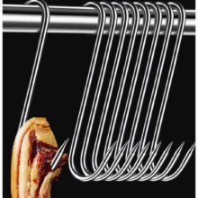 腊肉钩不锈钢尖头挂肉不锈钢2.1mm粗13cm长 5个