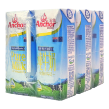 再降价、plus会员、需首购：安佳（Anchor）3.6g蛋白质 全脂纯牛奶 250ml*6盒 体验装