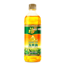 福临门 食用油 非转基因压榨一级黄金产地玉米油900ml（富含植物甾醇）