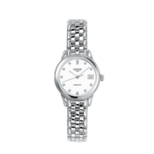 浪琴（LONGINES）瑞士手表 军旗系列 机械钢带女表 L42744276