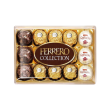 费列罗（FERRERO）杂莎3色球榛果巧克力15粒172g进口元旦新年礼物 临期降价